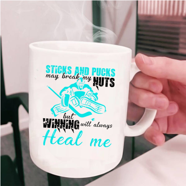 Awesome Hockey Player Coffee Mug, Cool Hockey Cup