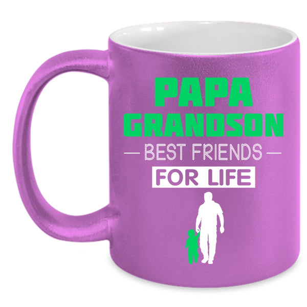 Papa Grandson Coffee Mug, Best Friends For Life Coffee Cup