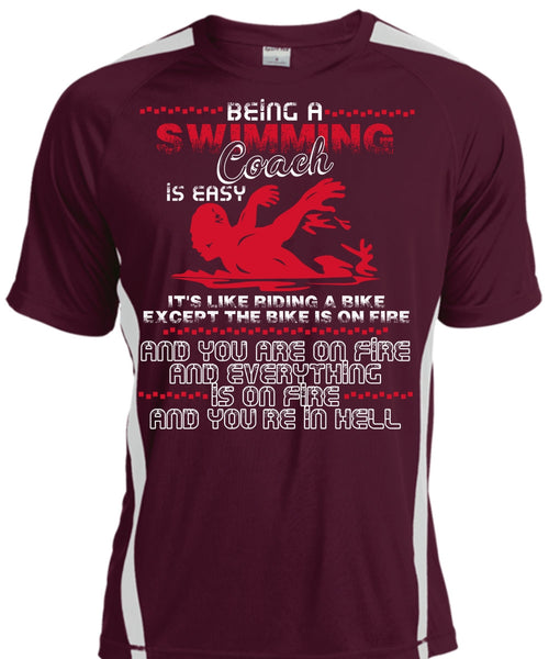 Being A Swimming Coach T Shirt, You're In Hell T Shirt, Cool Shirt