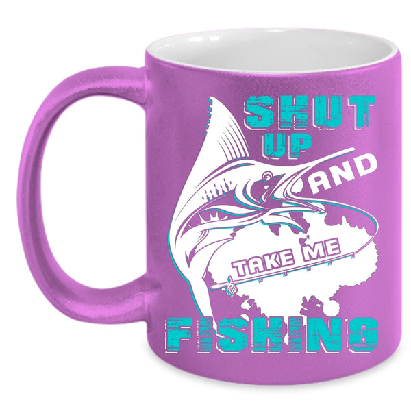 Take Me Fishing Coffee Mug, Cool Fisher Coffee Cup