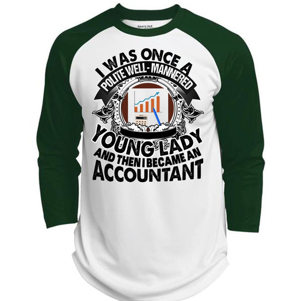 I Became An Accountant T Shirt, I Love Accountant T Shirt, Awesome T-Shirts  (Polyester Game Baseball Jersey)