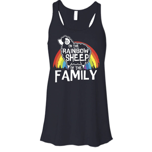 I'm The Rainbow Sheep Of Family T Shirt, Coolest Rainbow Sheep Tank Top