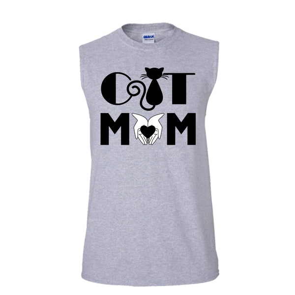 Cat Mom Shirt, I'm A Cat Mama Shirt (Men's Cotton Sleeveless)