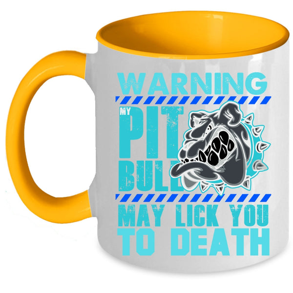 Cool Gift For Pitbull Owner Coffee Mug, My Pitbull Accent Mug