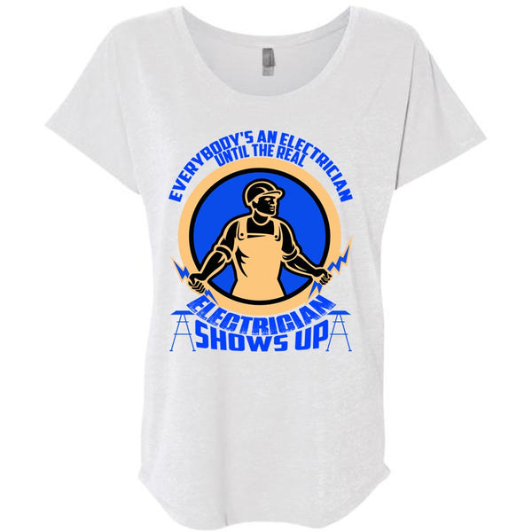Electrician Shows Up T Shirt, I Love Electrician T Shirt, Awesome T-Shirts