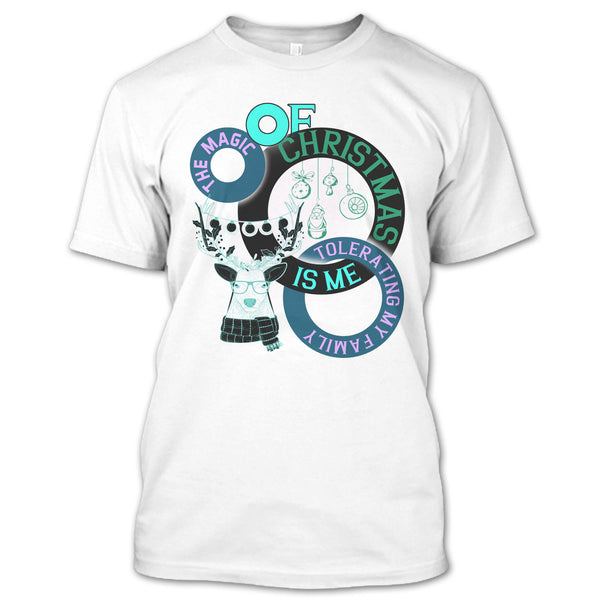 A black t-shirt with the shopify logo