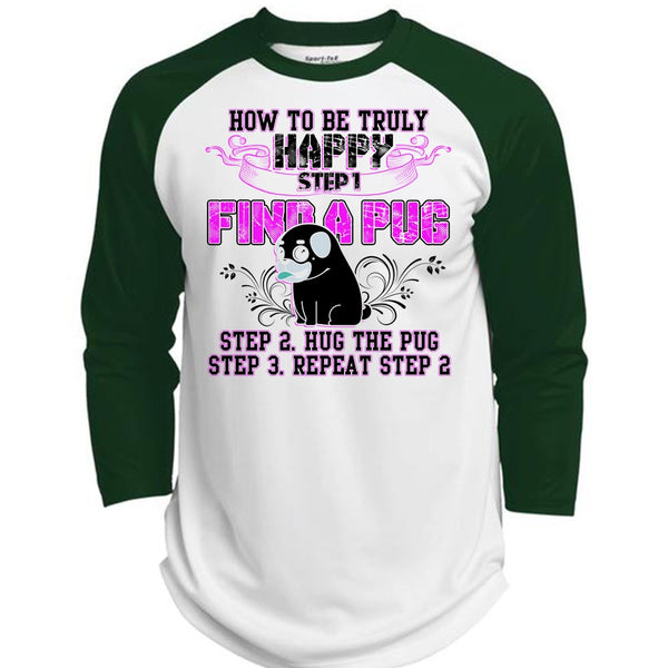 Find A Pug T Shirt, I Love Pug T Shirt, Awesome T-Shirts  (Polyester Game Baseball Jersey)