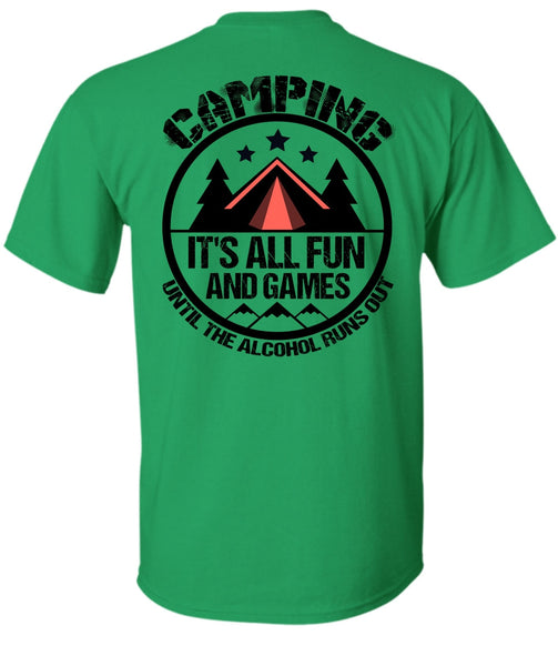 Camping It's All Fun And Games T Shirt, I Love Gaming T Shirt