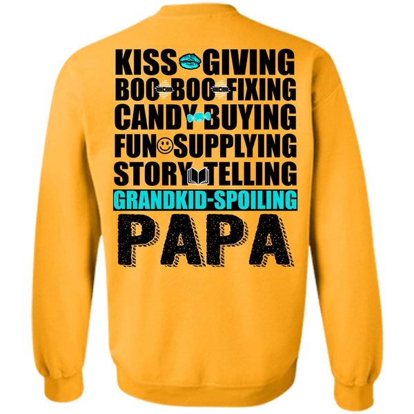 I Love Papa T Shirt, Grandkid-Spoiling Papa Sweatshirt