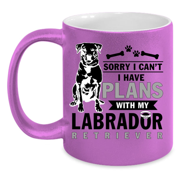 Dog Lovers Coffee Mug, I Have Plans With My Labrador Accent Mug