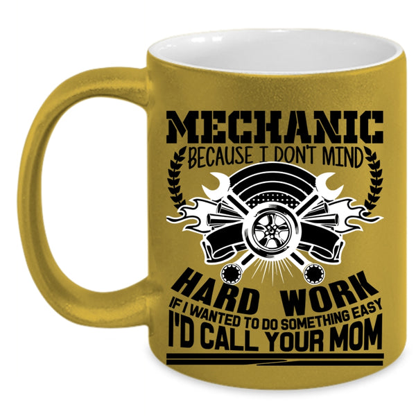 Cute Mechanics Coffee Mug, Mechanic Accent Mug