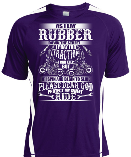God Protect My Sweet Ride T Shirt, I Lay Rubber T Shirt, Cool Shirt