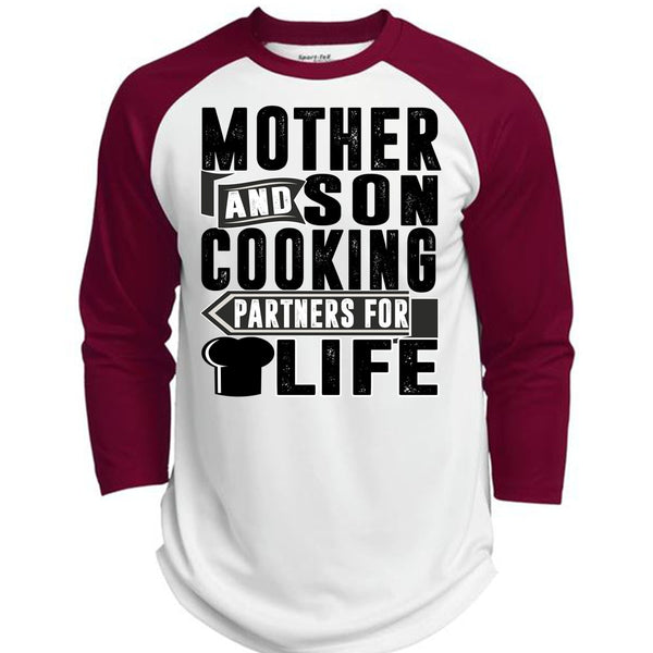 Mother And Son Cooking T Shirt, I Love Cooking T Shirt, Awesome T-Shirts  (Polyester Game Baseball Jersey)