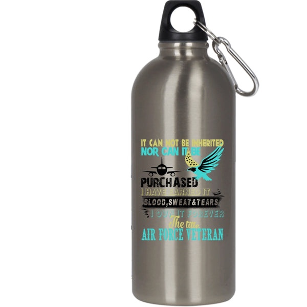 I Own It Forever The Title Air Force Veteran 20 oz Stainless Steel Bottle,Cool Outdoor Sports Water Bottle