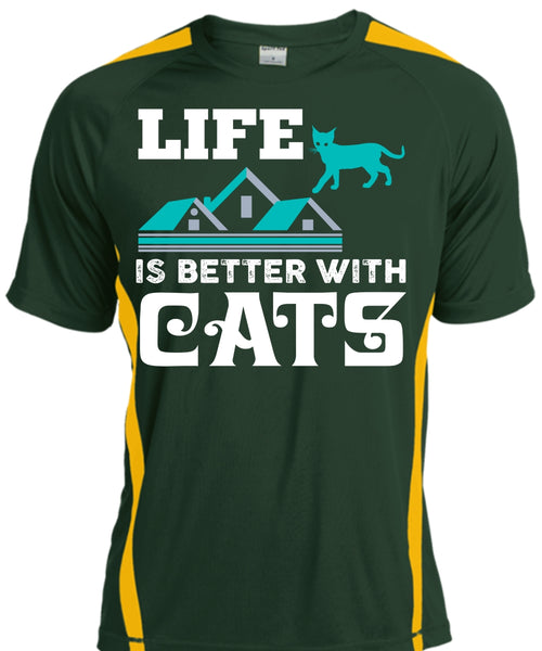 Life Is Better With Cats T Shirt, Cool Pets T Shirt, Home T Shirt