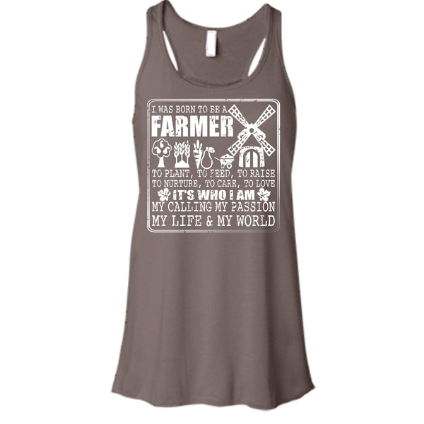 Born To Be A Farmer T Shirt, My Life And My World T Shirt, Cool T Shirt