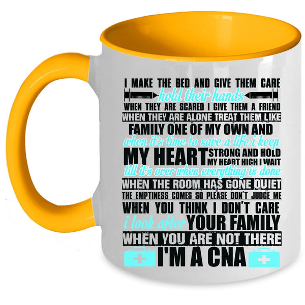 Funny Gift For Nurses Coffee Mug, I'm A CNA Accent Mug