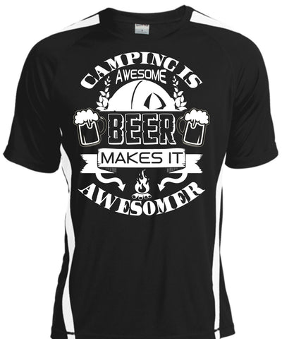 A black t-shirt with the shopify logo