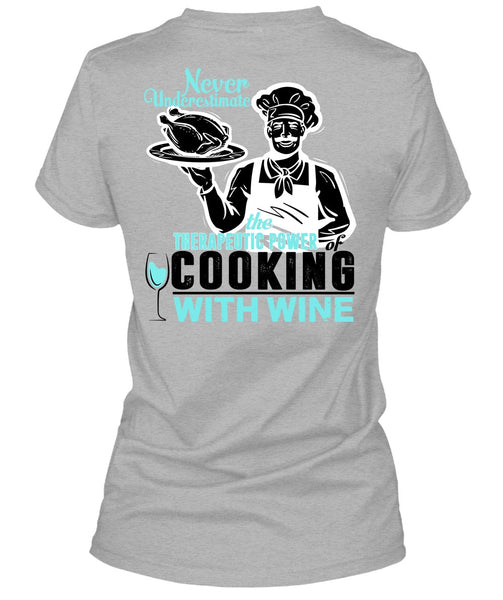 Cooking With Wine T Shirt, I Love Cooking T Shirt