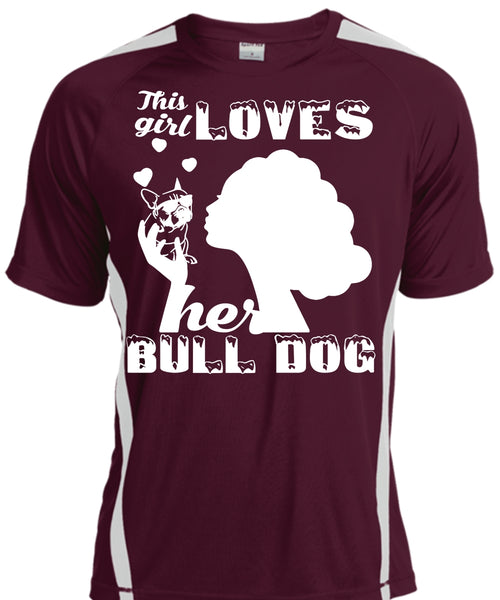 This Girl Loves Her Bulldog T Shirt, I Love Dog T Shirt, My Pets T Shirt