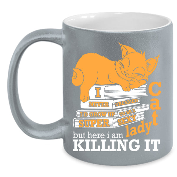 I'd Grow Up To Be A Cat Lady Coffee Mug, Cool Cat Lady Coffee Cup