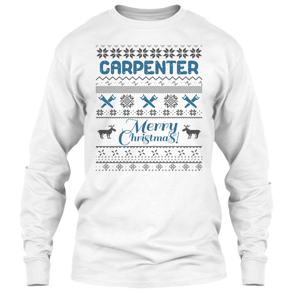 Carpenter Merry Christmas T Shirt, Gift For Merry Christmas T Shirt
