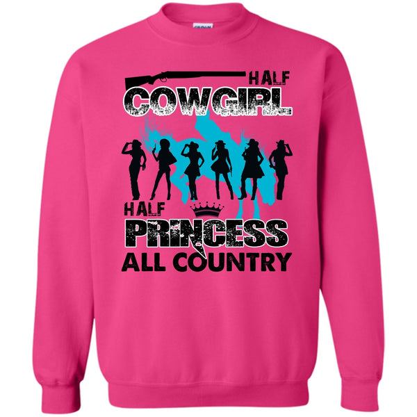 All Country T Shirt, Half Cowgirl Sweatshirt
