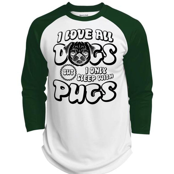 I Love All Dogs T Shirt, I Love Pug T Shirt, Awesome T-Shirts  (Polyester Game Baseball Jersey)