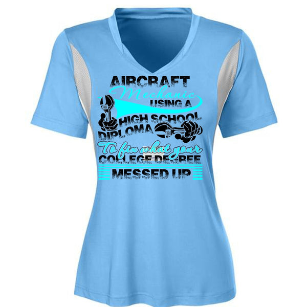 Aircraft Mechanic Using A High School T Shirt, I Love Mechanic T Shirt, Awesome T-Shirts