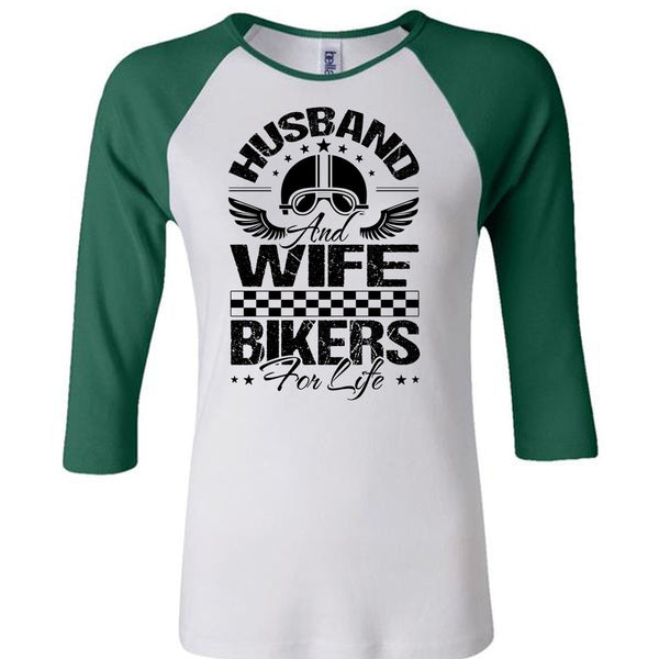 Husband And Wife Bikers For Life T Shirt, I Love Biker T Shirt, Awesome T-Shirts