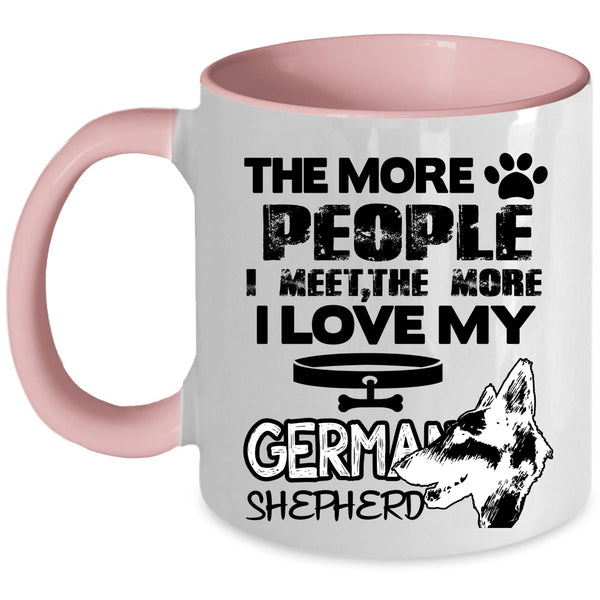 Dog Lovers Coffee Mug, I Love My German Shepherd Accent Mug