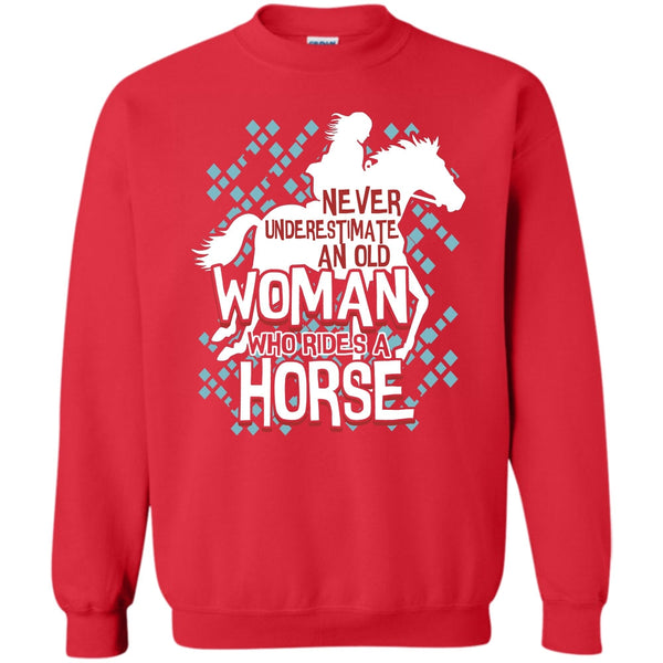 An Old Man Who Rides A Horse T Shirt, Coolest Equestrian Sweatshirt