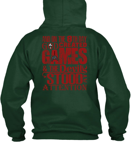 God Created Games T Shirt, The Devils Stood At Attention T Shirt