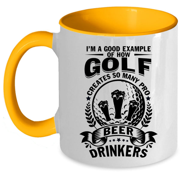 Pro Beer Drinkers Coffee Mug, Golf Accent Mug