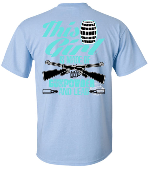 This Girl Is Made Of Gunpowder T Shirt, I Love Veteran T Shirt