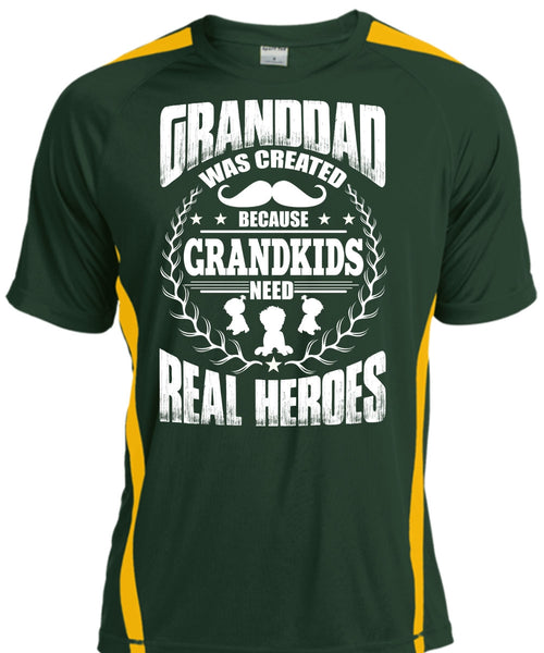 Granddad Was Created T Shirt, Grandkids Need T Shirt, Cool Shirt