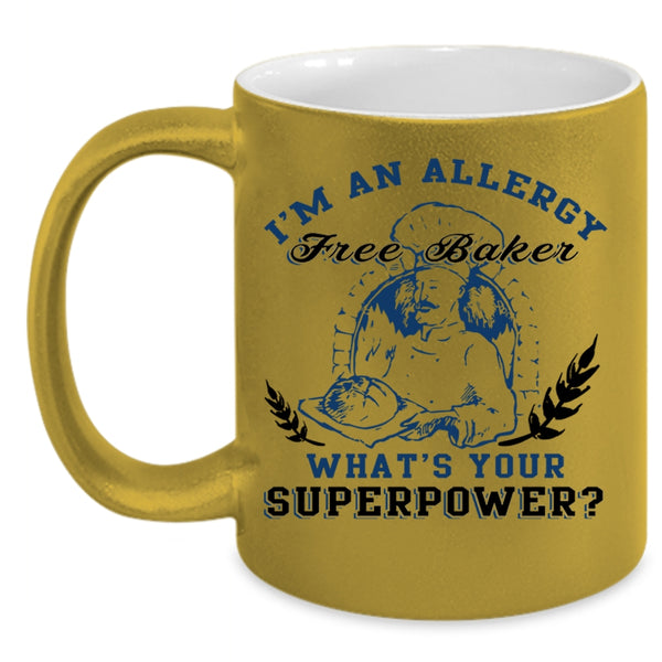 Cool Baker Coffee Mug, I'm An Allergy Free Baker Accent Mug