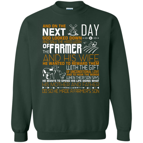 He Made A Farmer's Son T Shirt, I'm A Farmer's Son Sweatshirt