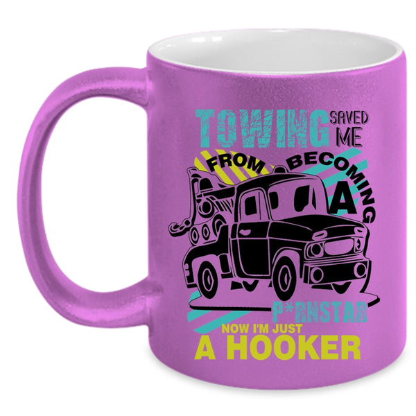 Become Tow Truck Driver Coffee Mug, Cool Towing Accent Mug