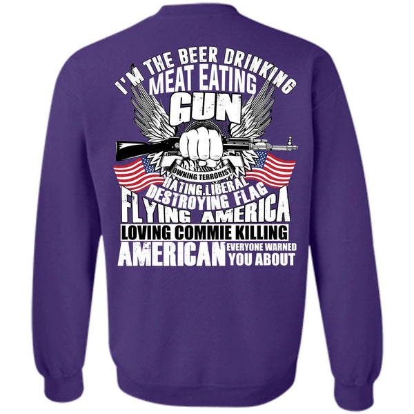 Flying America T Shirt, I Love Gun Sweatshirt