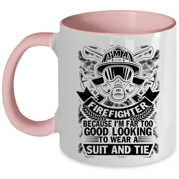 Best Gift For Firefighter Coffee Mug, Firefighter Accent Mug