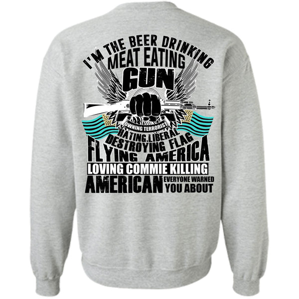 I Love Gun T Shirt, Meat Eating Gun Sweatshirt