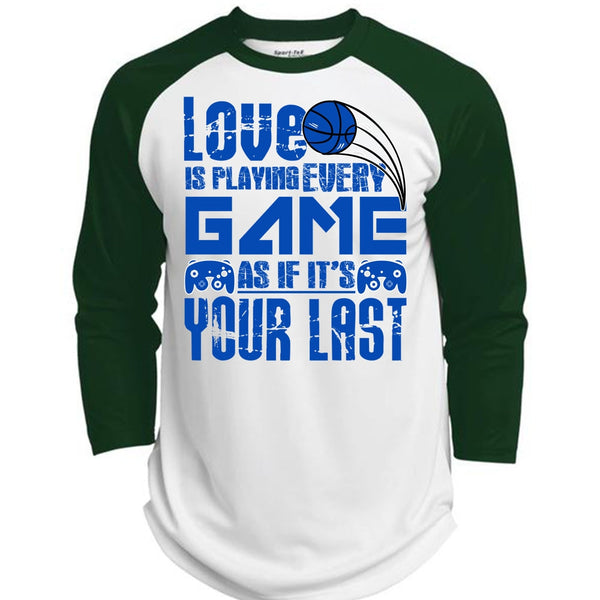 Love Is Playing Game T Shirt, I Love Gaming T Shirt, Awesome T-Shirts  (Polyester Game Baseball Jersey)