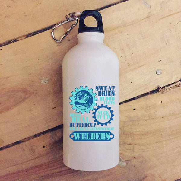 Only Real Girls Become Welders 20 oz Stainless Steel Bottle,Beautiful Girls Outdoor Sports Water Bottle