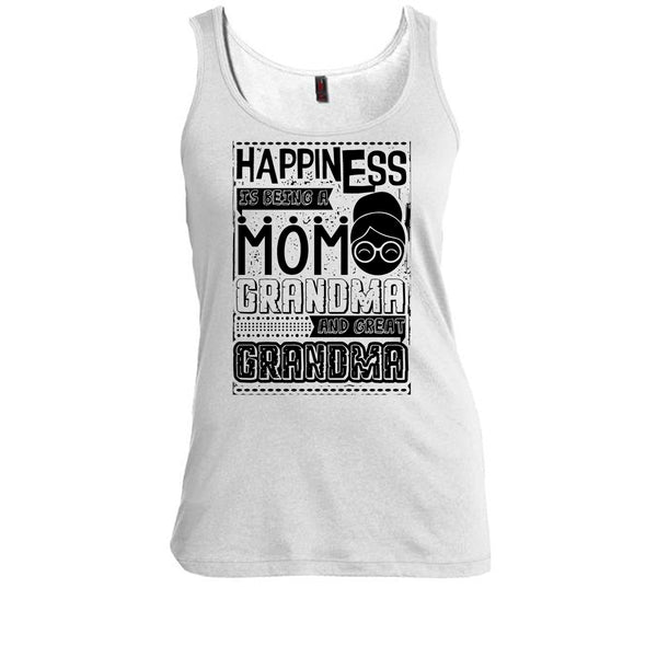 Happiness Is Being A Mom T Shirt, And Great Grandma Tank Top