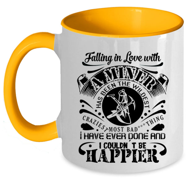 Gift For Couple Coffee Mug, Falling In Love With A Miner Accent Mug