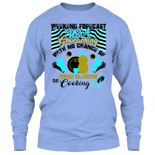 Weekend Forecast USA Geocaching T Shirt, USA Geocaching T Shirt