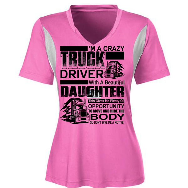 I'm A Crazy Truck Driver T Shirt, I Love Trucker T Shirt, Awesome T-Shirts