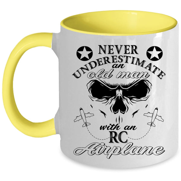 Cool Grandpas Coffee Mug, An Old Man With An RC Airplane Accent Mug