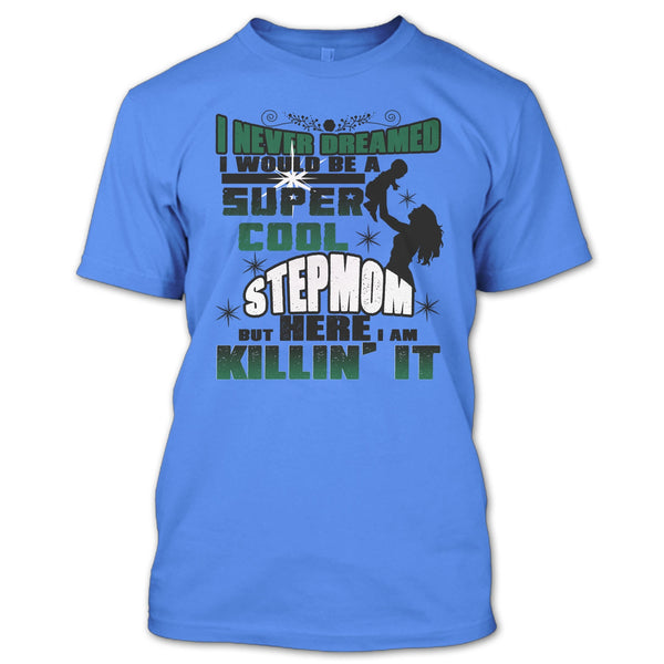 A black t-shirt with the shopify logo